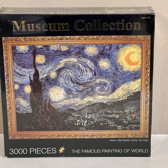 Van Gogh Museum Collection Nuit Etoilee 3000 piece puzzle RARE Sealed artcore - Picture 5 of 9